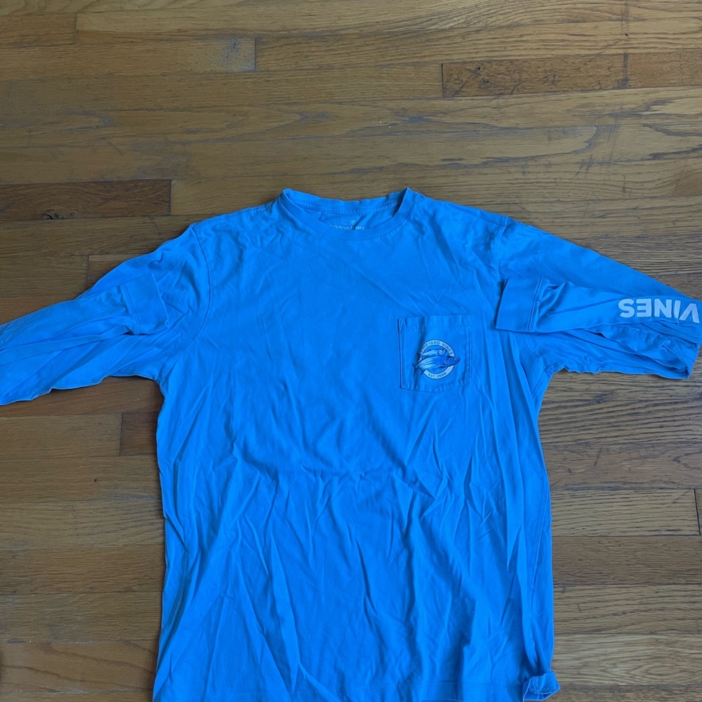 Men's Blue Vineyard Vines Long Sleeve Shirt